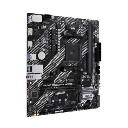 Фото ASUS PRIME B550M-K ARGB, AM4, B550, 2*DDR4, 4*SATA, 2*M.2, 4*USB 3.2, 2*USB 2.0, 2*PCIx16, 1*PCIx1, DP+HDMI, mATX