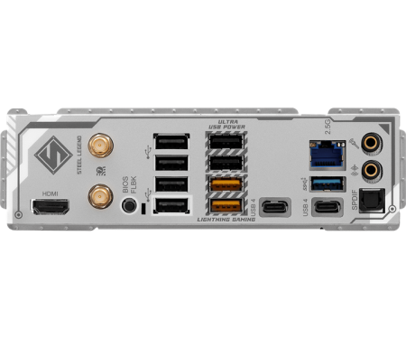 Фото ASROCK X870 STEEL LEGEND WIFI, AM5, X870, 4*DDR5, 4*SATA, 3*M.2, 4*USB 2.0, 5*USB 3.2, 2*Type-C, 2*PCIx16, 1*M.2 (Key E), HDMI, ATX