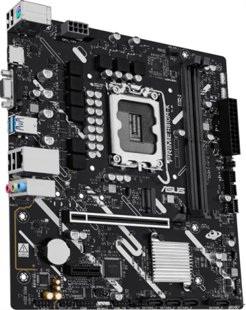 Фото ASUS PRIME H810M-K, LGA1851, H810, 2*DDR5, 4*SATA, 1*M.2, 2*USB 3.2, 4*USB 2.0, 1*PCIx16, 1*PCIx1, HDMI+VGA, mATX; 90MB1N10-M0EAY0