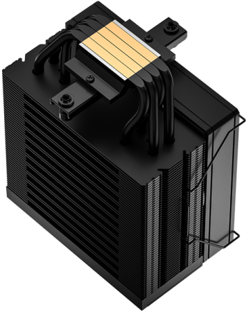 Фото ID-COOLING FROZN A410 TD LGA1851/1700/1200/115X/AM5/AM4 (10шт/кор, TDP 220W, PWM, 4 тепл.трубки прямого контакта, FAN 120mm, черный) RET
