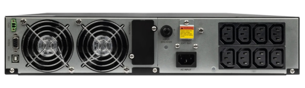 Фото SMARTWATT ИБП онлайн, чистый синус, мощность 2000/1800 ВА/Вт, стоечный/напольный, LCD дисплей, порт USB, RS232, EPO, SNMP слот, IEC13 - 8 шт., встроенные АКБ 4*9 Ач (3703020040009)