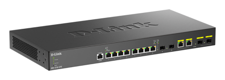 Фото D-Link PROJ Настраиваемый L2+ коммутатор, 8x10GBase-T, 2x10GBase-X SFP+, 2xCombo 10GBase-T/SFP+, CLI, консольный порт RJ-45