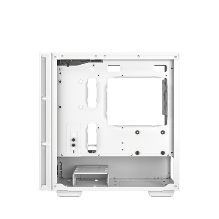 Фото Deepcool CH360 WH без БП, боковое окно (закаленное стекло), 2x140мм ARGB LED вентилятор спереди и 1x120мм ARGB LED вентилятор сзади, белый, mATX (R-CH360-WHAPE3-G-1)