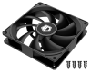 Фото ID-COOLING FL-12025K 120x120x25мм (80шт./кор, 3pin, черный, 1250об/мин, супертихий) BOX