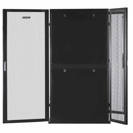 Фото SMARTWATT Серверный шкаф Rack S-Series 42U 800x1070мм, двери с перфорацией, боковые панели 4шт и ролики в комплекте, черный (4512020620017)