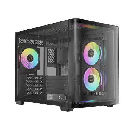 Фото Ocypus Iota C50 BK Curve ARGB Digital, MATX, Type-C*1, USB3.0*2, REAR 1x120mm ARGB, MB SIDE 2x120mm ARGB