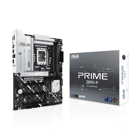 Фото ASUS PRIME Z890-P, LGA1851, Z890, 4*DDR5, 4*SATA, 4*M.2, 3*USB 3.2, 4*USB 2.0, Type-C, 4*PCIx16, HDMI+DP, ATX; 90MB1I50-M0EAY0