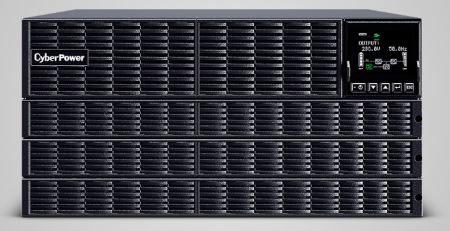 Фото CyberPower OLS10KERT5U Online 10000VA/10000W USB/RS-232/Dry/EPO/SNMP/CloudCard/(4 IEC С13, 4 IEC C19, terminal block)/bat.detect./МВ NEW