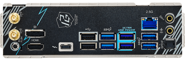 Фото ASROCK B860M LIGHTNING WIFI, LGA1851, B860, 4*DDR5, 4*SATA, 4*M.2, 4*USB 3.2, 3*USB 2.0, Type-C, 2*PCIx16, 1*M.2 (Key E), HDMI+DP, mATX