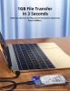 Фото Netac WH11 2.5 SATA to USB3.0 External HDD/SSD Case, Slide Transparent Cover, with USB3.0 A to B cable