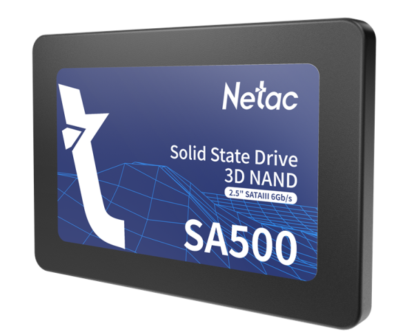 Фото Netac SSD SA500 960GB 2.5 SATAIII 3D NAND, R/W up to 530/475MB/s, TBW 480TB, 3y wty