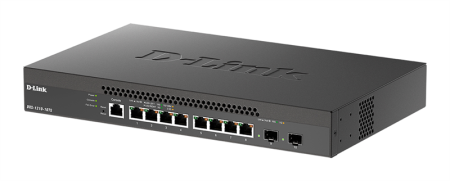 Фото D-Link Управляемый L2+ коммутатор, 8x10GBase-T, 2x10GBase-X SFP+, CLI, Web-интерфейс, SNMP, консольный порт RJ-45