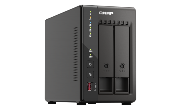 Фото QNAP SMB QC 2.0GHzCPU/8gb(16)/2 bay SATA (3.5" or 2.5")/2xM.2/2x2.5 GbE/2xHDMI/iSCSI/1xPS/3YW TS-253E-8G-EU-QL