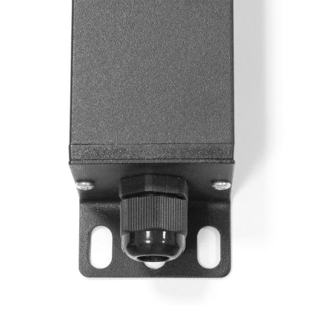 Фото Блок розеток однофазный горизонтальный, 19", 6 розеток C13, 2 розетки C19, 16A, вход питания клеммный терминал