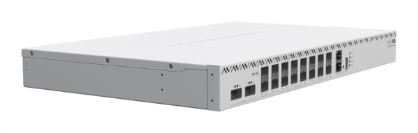 Фото MikroTik Cloud Router Switch 518-16XS-2XQ, 2x 100 Gigabit QSFP28 ports and 16x 25 Gigabit SFP28 ports,4 fans, 2 PSU