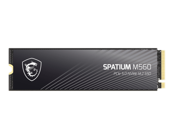 MSI SSD SPATIUM M560 2TB M.2 2280 PCle 5.0 NVMe R10300/W8700MB/s 3D NAND TLC MTBF 1.5M 1300000/1400000 IOPS 1200TBW