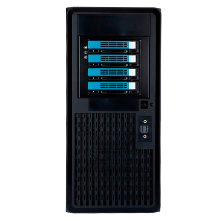 Фото Midi Tower InWin PE689 Black 750W P75F 80plus Gold USB3.0*2+A(HD)+front fan 120mm*1+rear fan 120mm*1+ 2*2SATA+1*1SATA+Intrusion Switch/ holes for SL20” RACKMOUNT