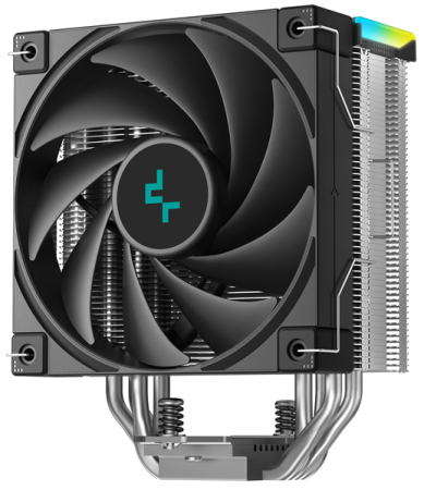 Фото DEEPCOOL AK400 DIGITAL SE LGA1700/1200/115X/AM5/AM4 (18шт/кор, TDP 220W, PWM, Fan 120mm, 4 тепл. трубки, ARGB, черный) RET (R-AK400-BKADMN-GJD)