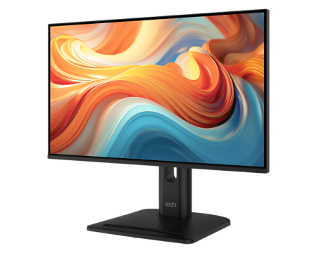 Фото MSI PRO MP245PHG E14 23.8" 16:9 FHD(1920x1080) IPS Flat,1ms(MPRT),1500:1,100M:1,300nits,HDMI 2.0,DP 1.2,USB-C,USB-Ax2,USB-B,Speaker,Tilt,Swivel,Height,Pivot,VESA,144Hz,Black,1y w-ty
