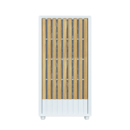 Фото ZALMAN P10 NAMU, MATX, WHITE, WINDOW, FRONT COVER WALNUT, 2x3.5", 3x2.5", 1xUSB TYPE-C, 1xUSB3.0, FRONT 2x120mm, REAR 1x120mm ARGB