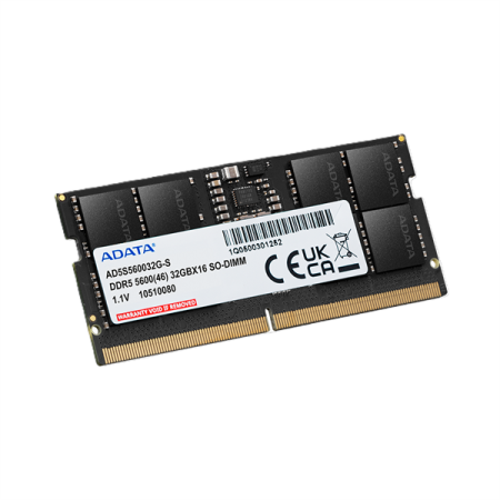 Фото ADATA DDR5 SO-DIMM 32GB 5600MHz 1*32GB 46-45-45 SINGLE TRAY