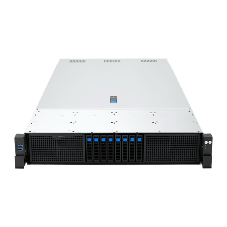 Фото ASUS RS720A-E13-RS8G: 2U, 2x AMD EPYC 9005/9004 SP5, 24x DDR5 RDIMM, 8x NVMe/SATA/SAS, 8x PCIe 5.0, up to 3x dual-slot GPU, 2x OCP 3.0, 2x 3200W PSU