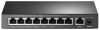 Фото TP-Link TL-SF1009P, 9-Port 10/100 Mbps Desktop Switch with 8-Port PoE+, 65 W, 250m