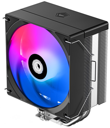 Фото ID-COOLING SE-214-XT V2 LGA1851/1700/1200/115X/AM5/AM4 (16шт/кор, TDP 200W, PWM, 4 тепл.трубки прямого контакта, FAN 120mm, Random Spectrum Lighting) RET