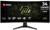 MSI MAG 346CQDF E20 34" 21:9 UWQHD(3440x1440) Rapid VA Curve 1500R, 4000:1, 0,5ms(GTG), 100M:1,300nits,2xHDMI,DP,Tilt,IntPower,VESA,UWQHD:200Hz HD:400Hz,Black,1y w-ty