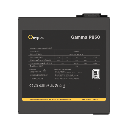 Фото Ocypus Gamma P850, 850W, APFC, 80+, 120mm Fan (P850-W)