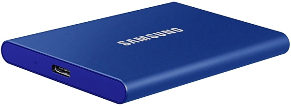 Фото SSD Samsung T7 External 2Tb (2048GB) BLUE USB 3.2 (MU-PC2T0H/WW) 1year