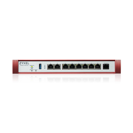 Фото Zyxel USG FLEX 200H, Rack, 2xRJ-45: 1/2.5G (LAN/WAN), 6xRJ-45: 1G (LAN/WAN), 1xUSB3.0, AP Controller (8/40), Device HA, в комплекте с Entry Defense Pack на 1 год **