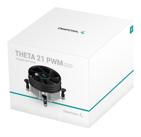 Фото DEEPCOOL THETA 21 PWM 1700 LGA1700 (45шт/кор, TDP 95W, PWM, FAN 92mm) Color BOX (DP-ICAP-T21P-17)