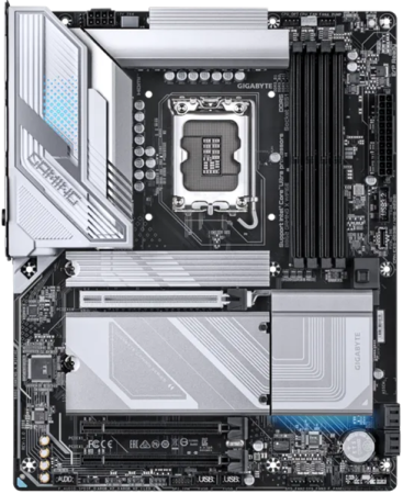 Фото GIGABYTE B860 GAMING X WIFI6E, LGA1851, B860, 4*DDR5, 4*SATA, 2*M.2, 2*USB 3.2, 3*USB 2.0, 3*PCIx16, HDMI+2*DP, ATX
