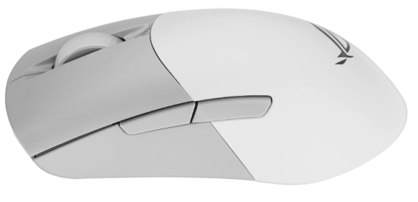 Фото ASUS ROG KERIS WIRELESS AIMPOINT, 75g, 2.4GHz RF, Bluetooth 5.1, 36K DPI sensor, 5 Programmable Button, White