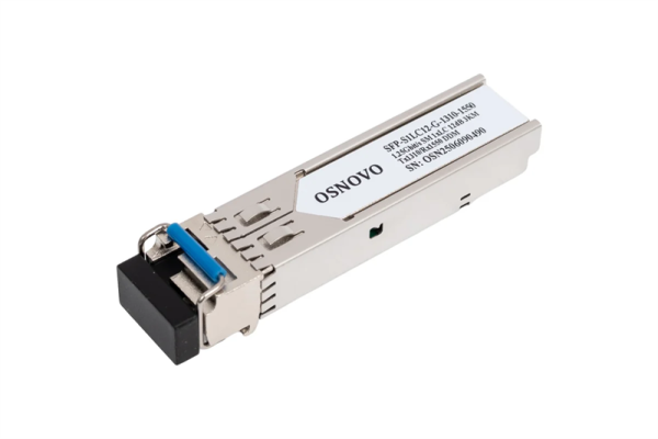 OSNOVO SFP-S1LC12-G-1310-1550 Оптический SFP Модуль. Одно волокно Single Mode. Скорость: до 1,25 Гбит/c. Тип разъема: LC. Оптический бюджет: 12дБ. Расстояние передачи - до 3км. Рабочая длина волны,нм