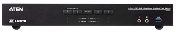 Фото ATEN 4-Port USB3.0 4K HDMI Dual Display KVMP Switch