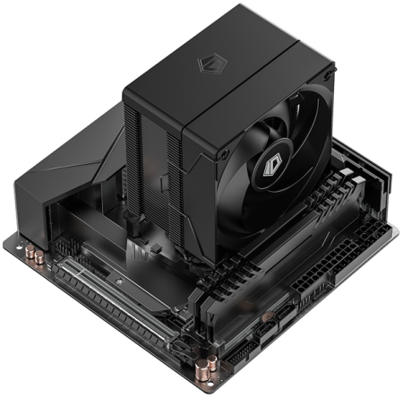 Фото ID-COOLING SE-904-XT BLACK LGA1851/1700/1200/115X/AM5/AM4 (16шт/кор, TDP 180W, PWM, 4 тепл.трубки прямого контакта, FAN 100mm) RET