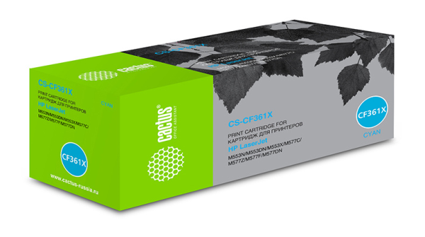 Фото Cactus CS-CF361X CF361X голубой (9500стр.) для HP CLJ M552dn/M553dn