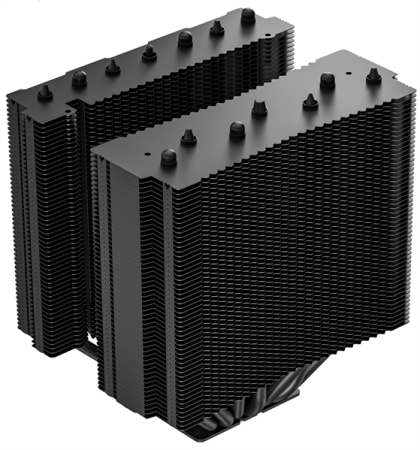 Фото DEEPCOOL ASSASSIN VC ELITE LGA20XX/1851/1700/1200/115X/AM5/AM4 (6шт/кор,TDP 300W, PWM, DUAL FAN 140mm + 120mm, DUAL Heatsink, 7 Heatpipe, Copper Base) RET (R-ASN4-BKNVNN-GJD)
