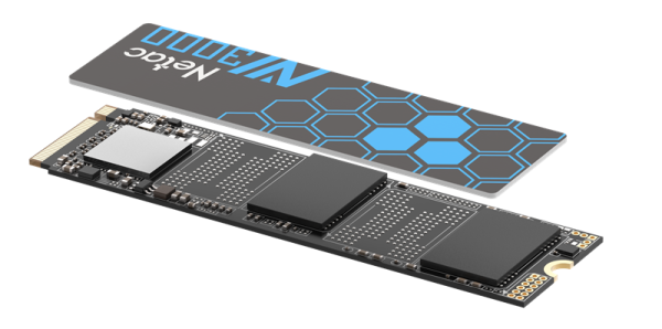 Фото Netac SSD NV3000 1TB PCIe 3 x4 M.2 2280 NVMe 3D NAND, R/W up to 3100/2100MB/s, IOPS(R4K) 220K/160K, TBW 600TB, with heat sink, 5y wty