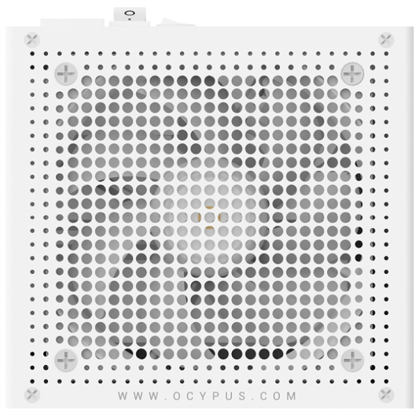 Фото Ocypus Iota P1200 WH, 1200W, APFC, 80+ Gold, ATX 3.1, Fully Modular, 120mm Fan