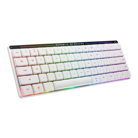 Фото ASUS M603 FALCHION RX LP, 2.4 GHz RF, Bluetooth, 65%, PBT, RGB, White