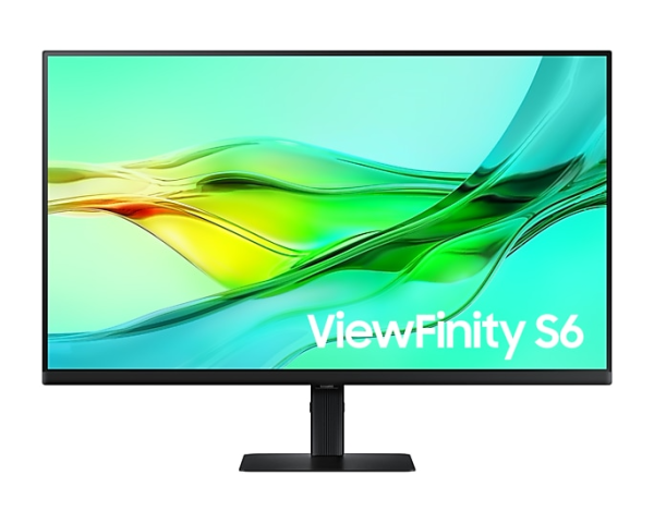 Samsung 32" ViewFinity S6 S60UD S32D604UAI (IPS 16:9 2560x1440x100Hz 5ms 350cd 1000:1 178/178 1,07 млрд DP (IN); DP (OUT); HDMI; USB-C (90 Вт) USB3.0x3 RJ45 HAS Tilt Swiv VESA Black