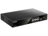 Фото D-Link Неуправляемый PoE-коммутатор, 9x1000Base-T (8x1000Base-T PoE), 1x1000Base-X SFP, PoE-бюджет 125 Вт, корпус металл
