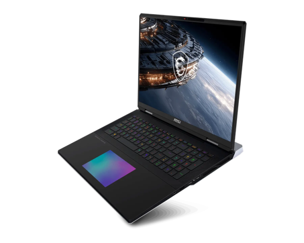 Фото MSI Titan 18 HX A2WJ Ultra9 290HX 18" 16:10 UHD+ (3840x2400)240Hz DDR5 64GB (32GB*2),2TB SSD,NV RTX 5090 (24GB GDDR7),99Whr,3,6kg,2y,Win11Home,Black
