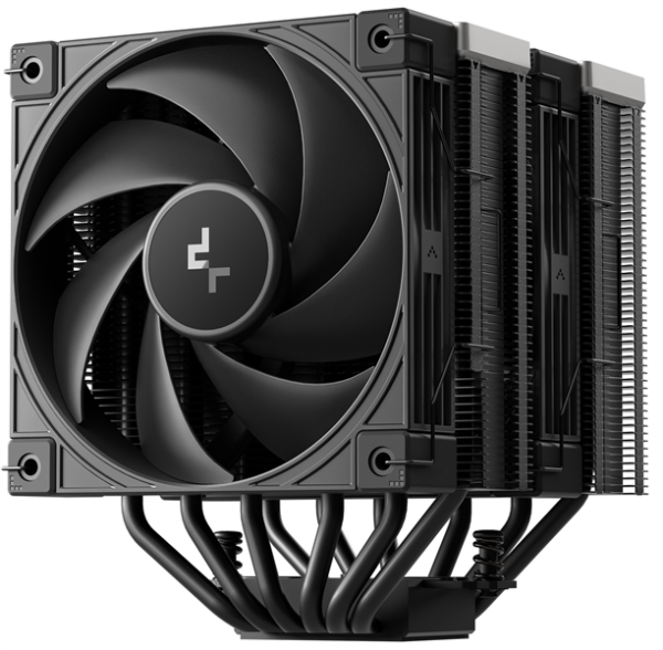 Фото DEEPCOOL AK620 G2 DIGITAL NYX LGA1851/1700/1200/115X/AM5/AM4 (8шт/кор, TDP 260W, PWM, DUAL Fan 120mm, 6 тепл. трубок, Copper Base, черный) RET (R-AK620G2-BKNNMN-GJD-1)