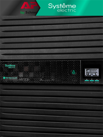 Фото Systeme Electric Smart-Save Online SRT, 3000VA/3000W, On-Line, Extended-run, Rack 2U(Tower convertible), LCD, Out: 8xC13+1xC19, SNMP Intelligent Slot, USB, RS-232, Pre-Inst. Web/SNMP