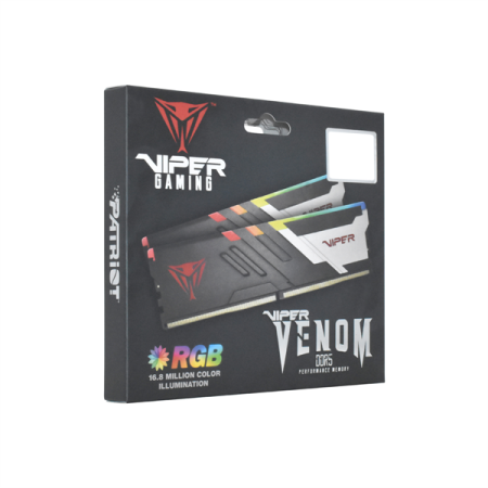 Фото Patriot Viper VENOM DDR5 DIMM 32GB 5600MHz KIT 2*16GB CL36 36-36-36-68 1.25V RGB