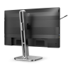 Фото 23,8" Philips 24B2U4301 1920x1080 WLED 16:9 IPS 300cd, 1500:1, 4ms, 50M:1, 178°/178°, HDMI, DP, USB Hub: 3xUSB3.2, USB-C(100W), RJ45, Speak, 120Hz, Tilt, Height, Swivel, Pivot, Int, VESA, Charcoal, 3y